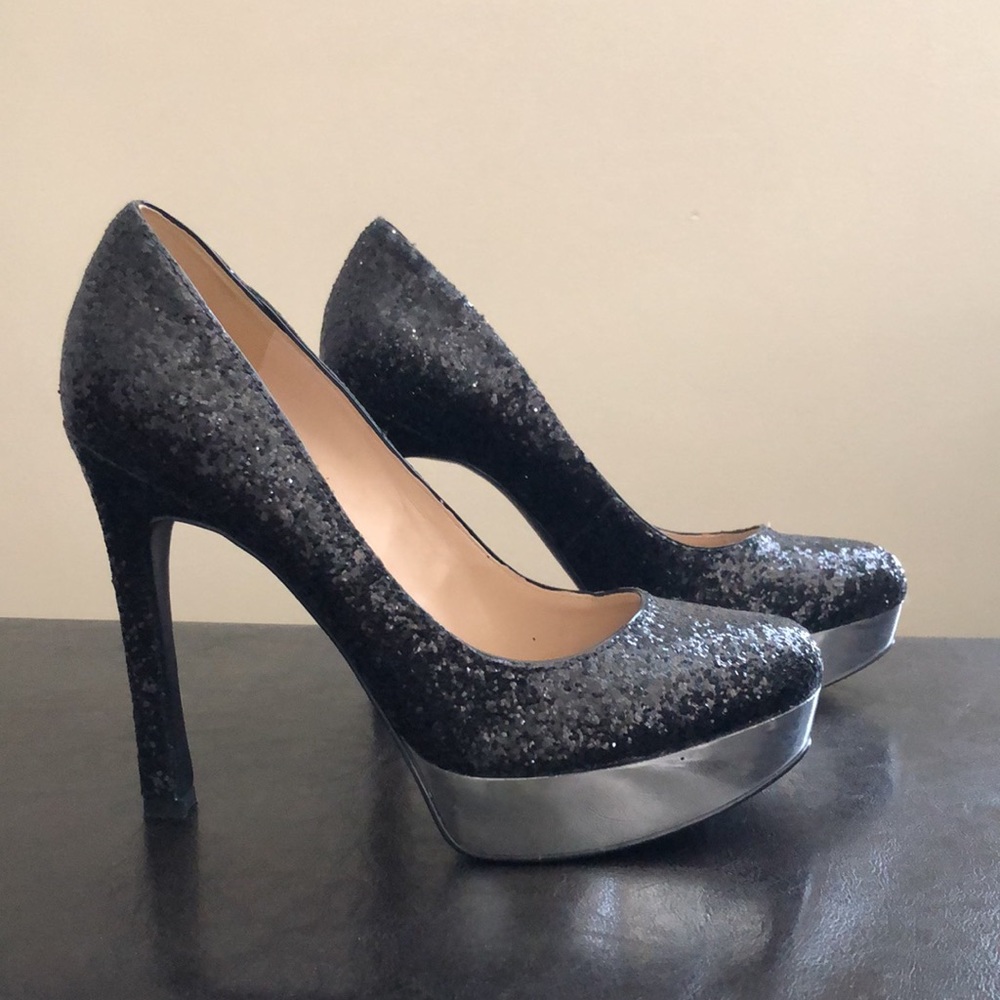 Joan & David Glittered platform heels - Picture 2 of 9